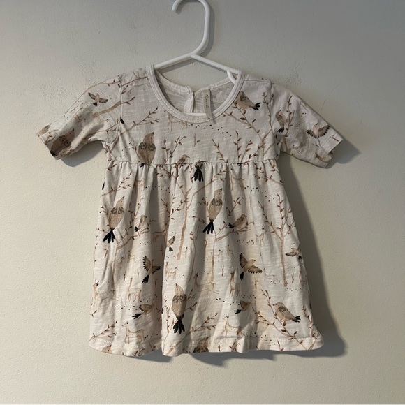 Rylee & Cru Dress Winter Birds 3-6m - Picture 1 of 6